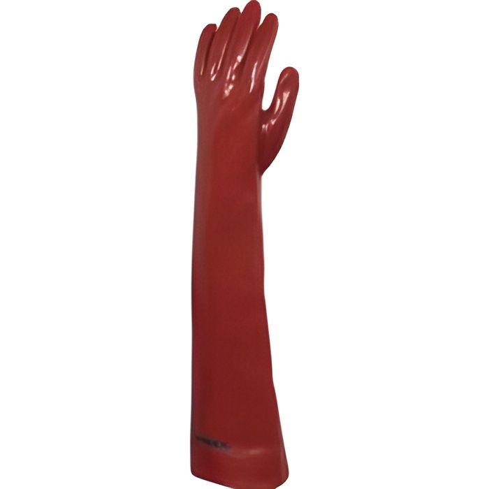 Gants trempés PVC - DELTA PLUS - Taille 10 - Longueur 60 cm - Protection chimique - Mixte