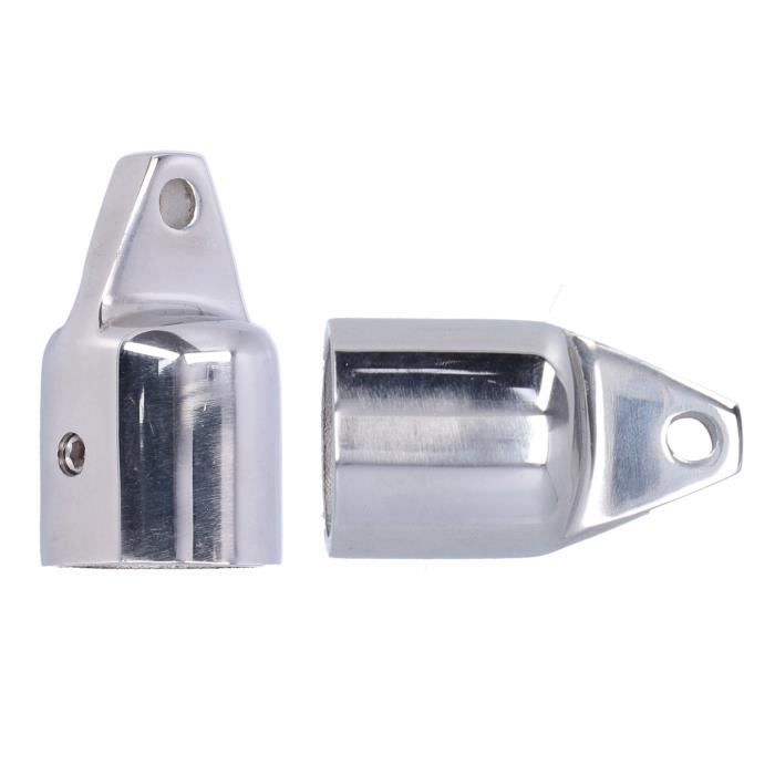 Capuchon Bimini Acier Inoxydable 316 - 25mm (1") - Pour Toit Bateau Marine - 2 Pièces