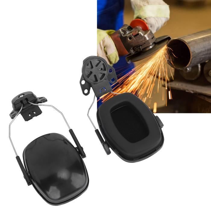 Cache-Oreilles Buwico Pour Casque Anti-Bruit - Protection Auditive Professionnelle 30dB, Noir