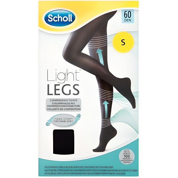 SCHOLL LIGHT LEGS 60 DEN S NERO