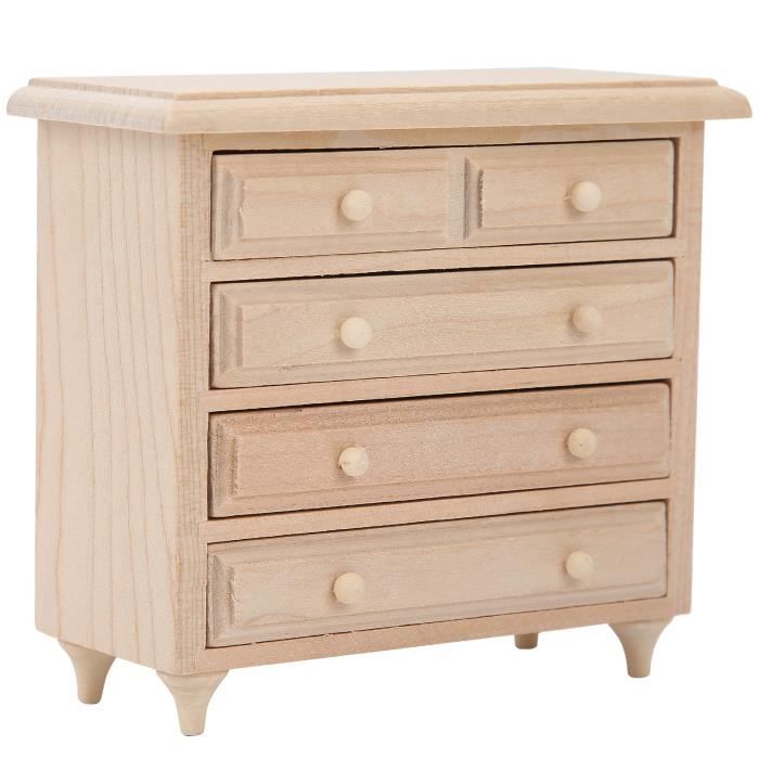 Atyhao Armoire de maison de poupée en bois Armoire de salle de bain