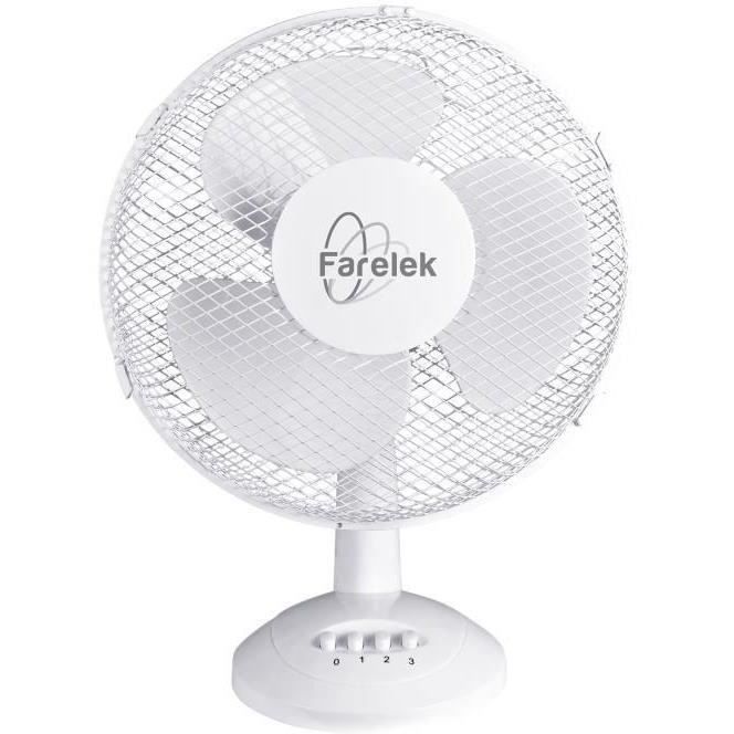 Ventilateur à poser MIAMI 30 - 30cm 40W blanc oscillant - FARELEK - Far