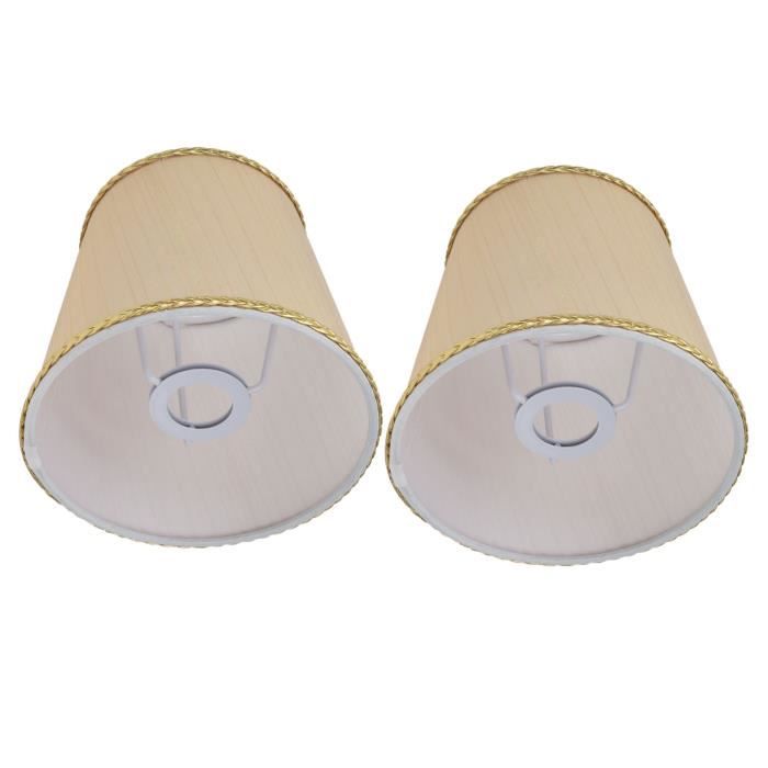 Abat-jour Clipable – Petit Modèle Cloche – Tissu Décoratif Pour Lampe E27/E14 - 12