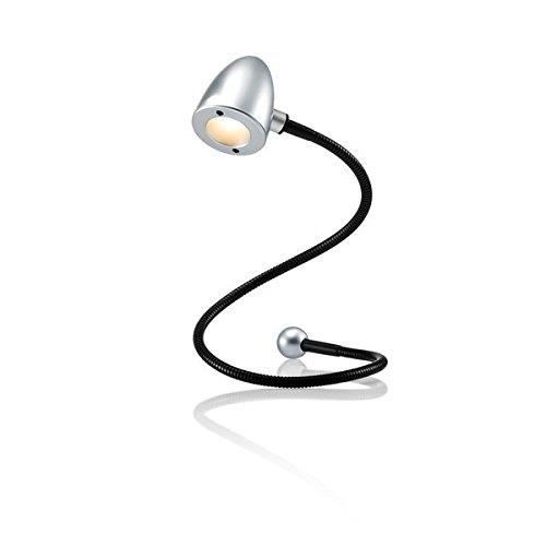 Lampe LED - HANSA - H5010652 - Argent satiné - Repositionnable - Rechargeable USB