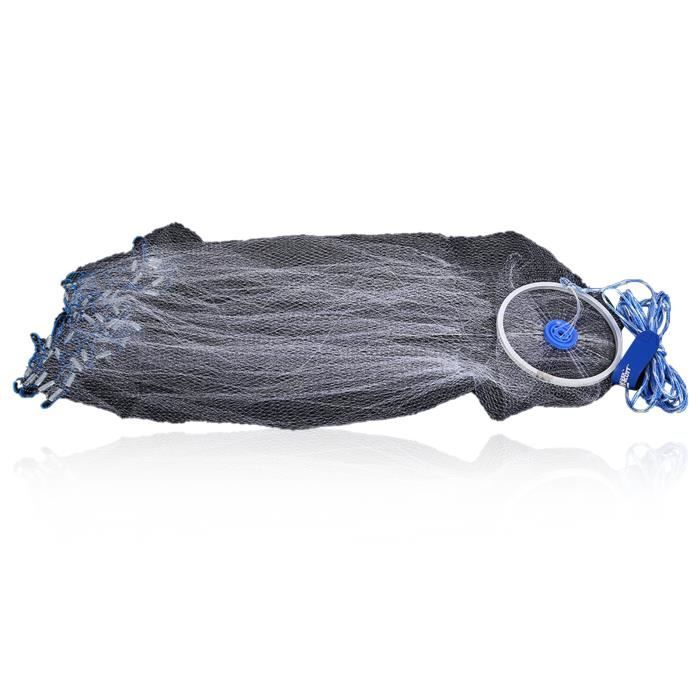 Filet de pêche - KIMISS - 05 doigt - Monofilament nylon - 7 m de corde - Pour poissons-appâts