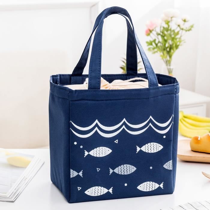 2 pi ces sac isotherme d jeuner tanche sac porte d jeuner Grande glaci re d jeuner Office Lunch Bag pour adultes et enfants