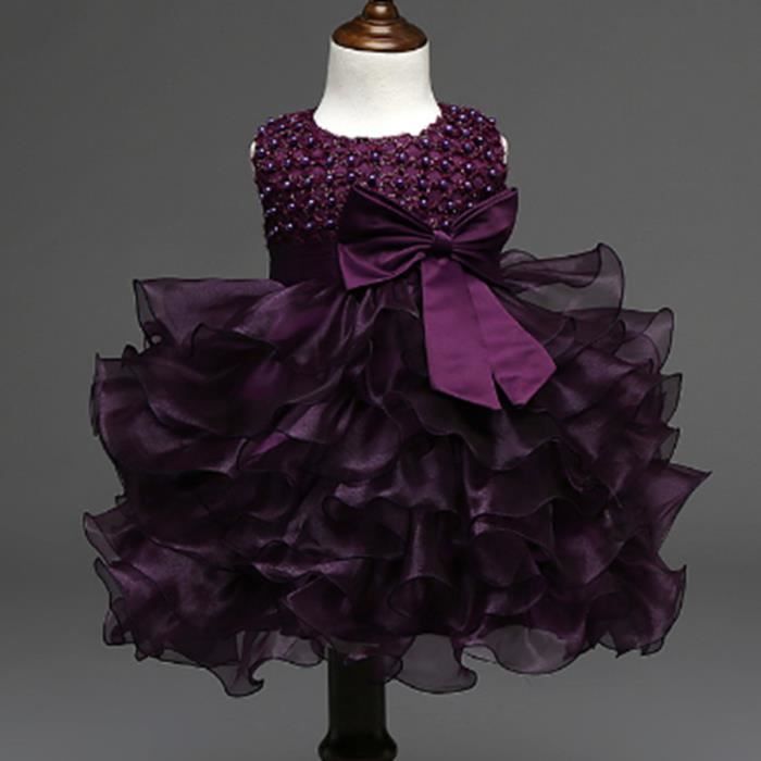 Robe Bebe Ceremonie D Enfante Bapteme Fille Jupe Fleur 16 Violet Achat Vente Robe De Ceremonie Soldes Sur Cdiscount Des Le Janvier Cdiscount