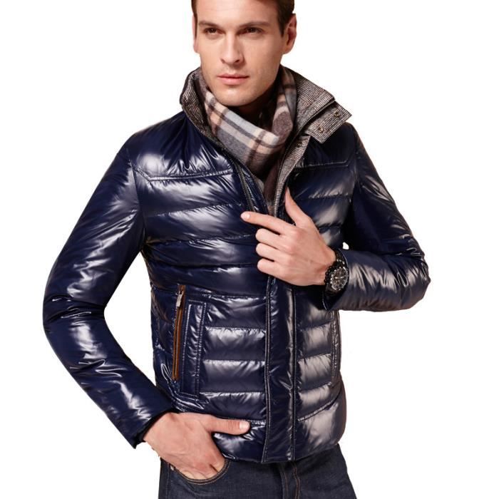 doudoune brillante homme