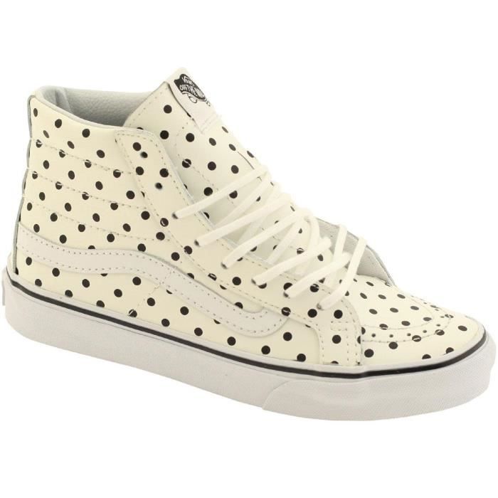 vans noir a pois blanc