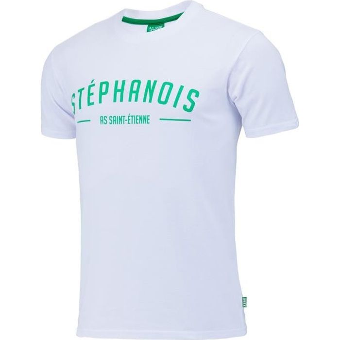 Tshirt ASSE Collection officielle AS Saint Etienne Homme Blanc