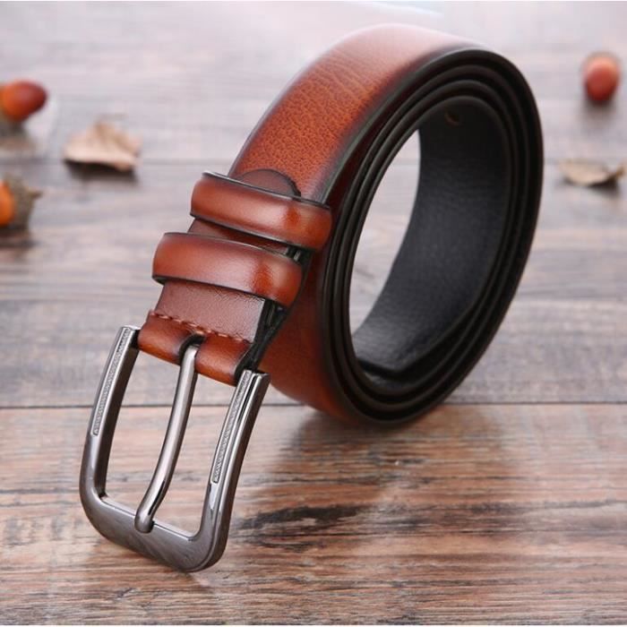 ceinture homme cuir pu luxe célèbre marque boucle ceinture.