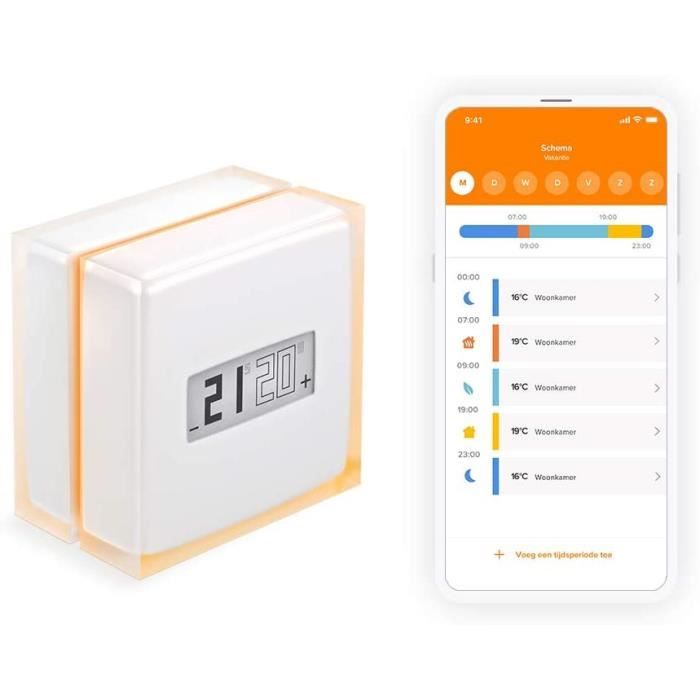 Netatmo NTH01BEEC Blanc thermostat Cdiscount Bricolage