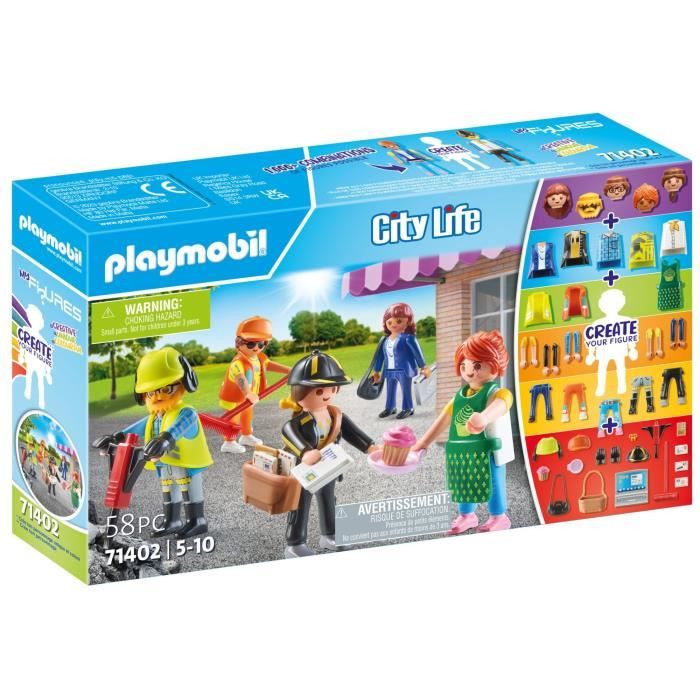 PLAYMOBIL My Figures Metiers City Life 5 ans 58 pieces