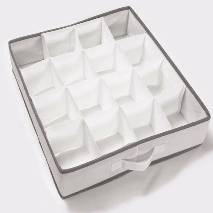 COMPACTOR Séparateur de tiroir WOS blanc 40x40x9 cm