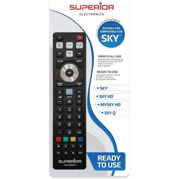 Télécommande Originale Sky 3RC32C-1092 Pour TV/HiFi - Occasion, Non Testée