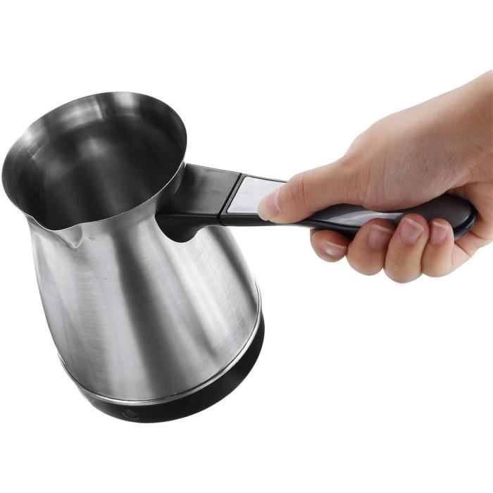 Cafetière Turque En Inox - 360 Ml - Compatible Induction - Pour Café, Lait, Chocolat Chaud