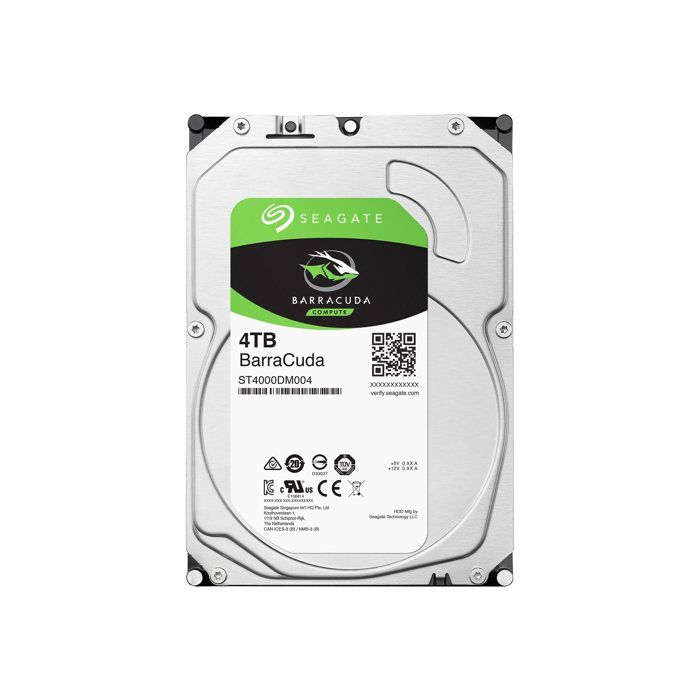 Disque dur interne SEAGATE BarraCuda 4To – SATA 6Gb/s – 5400 Tours/min – 256MB – 190MB/s