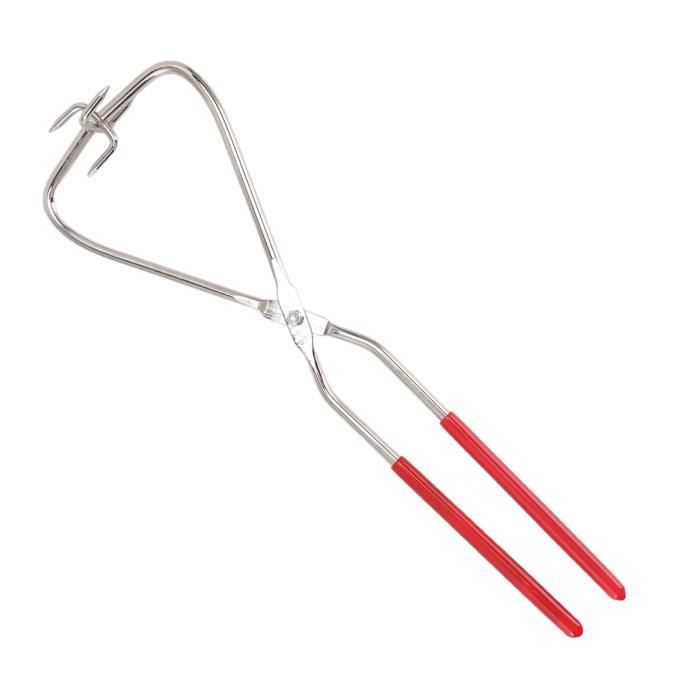 Pinces à Tremper Pour Poterie - Lot De 2 Pinces En Inox Avec Poignée Caoutchouc, 32.5 Cm