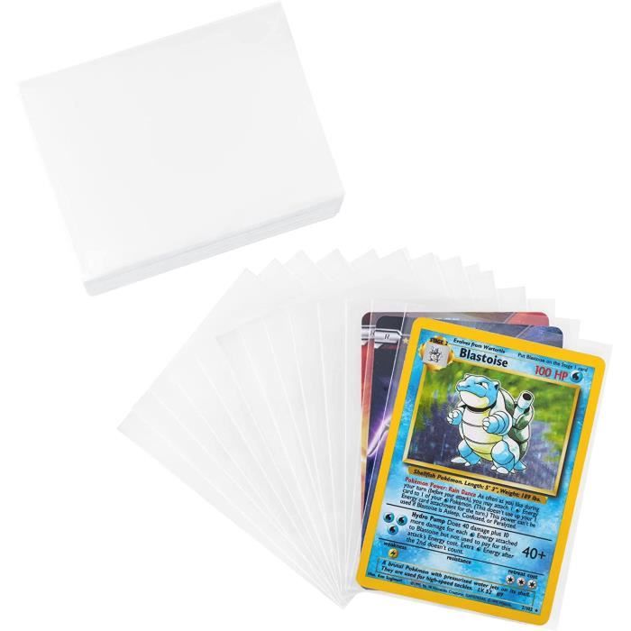 300PCS Pochette Carte, 0,2 MM d'épaisseur Transparentes Protège Carte Pour  Cartes , Cartes de Change, Yu-Gi-Oh, Magic(66 x 92 MM202 - Cdiscount Jeux -  Jouets