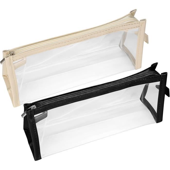 Trousse De Maquillage Transparente à Double Couche, étanche Et