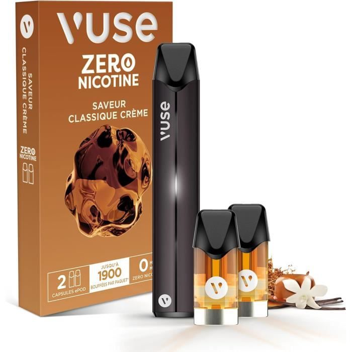 VUSE Cigarette Électronique Kit Complet 1 ePod + 2 Capsules eLiquide