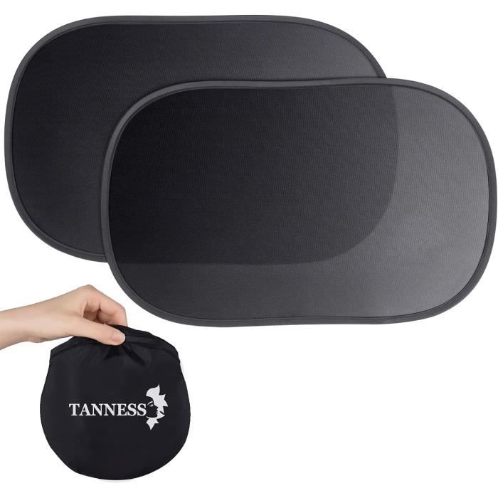 Lot De 2 Protections Siège Auto Enfant + Compartiment Tablette – Imperméable Oxford – Organiseur Voiture Famille Noire