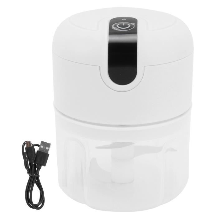 Hachoir à ail - TBEST - Modèle 250ML - Lame en acier inoxydable - Rechargeable USB - 1300mAh - Tbest
