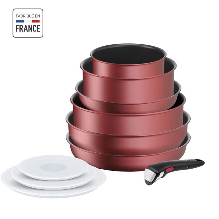 Tefal Ingenio Batterie de cuisine 10 p, Poêles, Casseroles, Induction,  Revêtement antiadhésif résistant, Empilable, Compatible lave-vaisselle,  Fabriqué en France, Daily Chef On L7619302 : : Cuisine et Maison