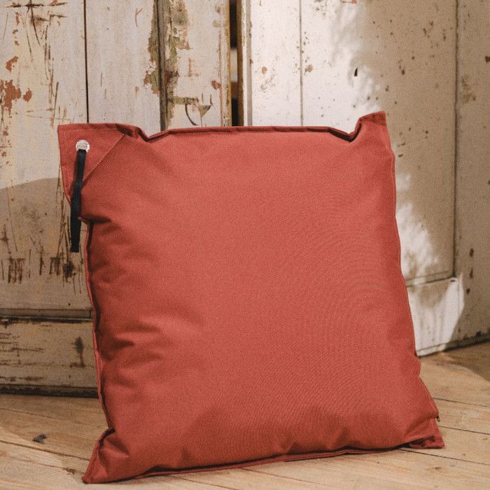 Coussin D’extérieur Victoria – 40x40 Cm – 100% Coton – Terre Cuite – Style Maison De Campagne – Housse Zippée - 8