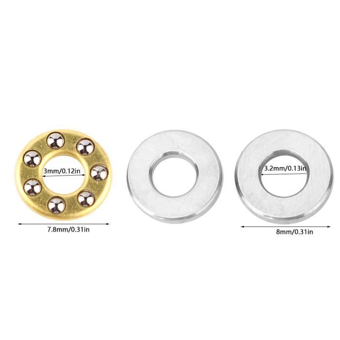 Lot De 2 Roulements à Billes Pour Pédalier Vélo - 37,6 X 24,7 Mm, 7 Billes Inox - X AUTOHAUX - 10