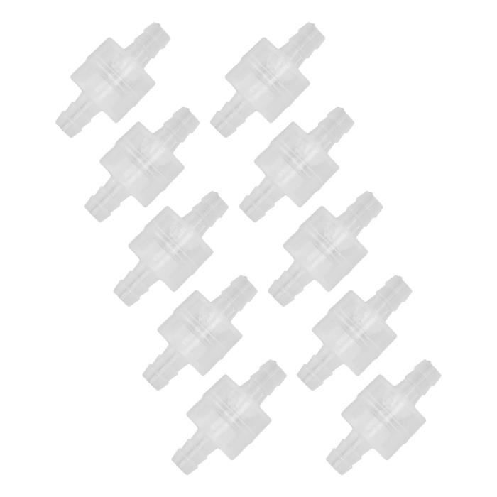 Clapet Anti-retour Professionnel 6 Mm - Plastique Blanc - Pour Marine, Auto, Agriculture