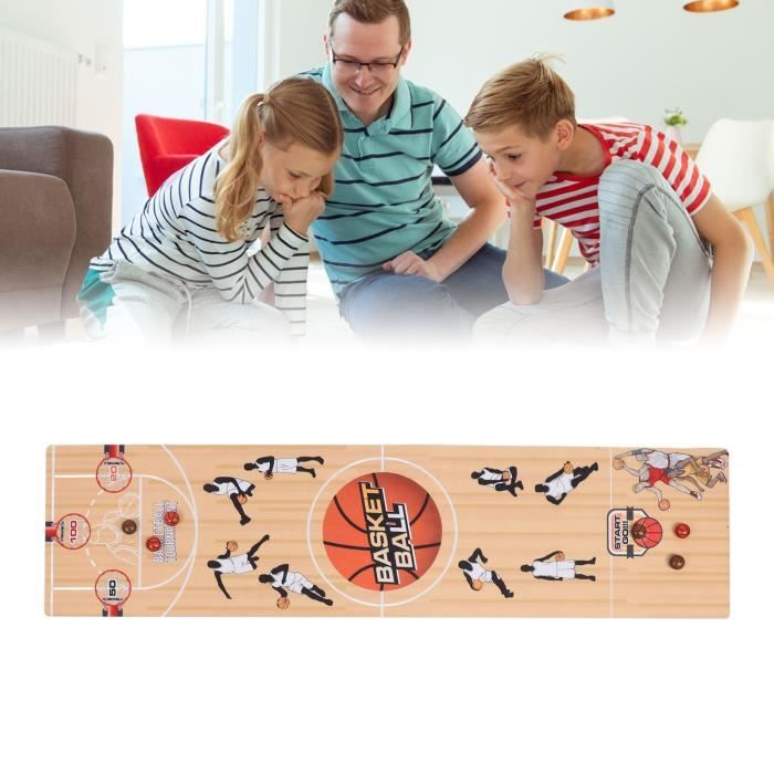 Jeu De Basket-Ball Sur Table Fantaisie - Mini Jeu Arcade Avec Billes Pour Enfants