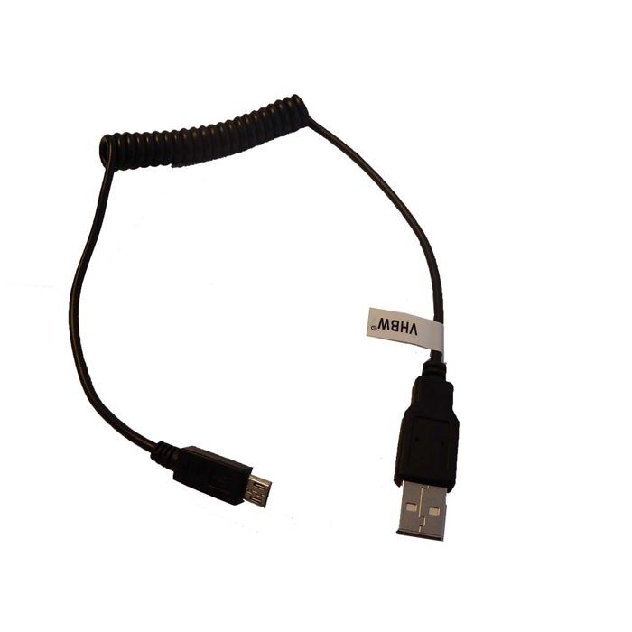 Vhbw Câble Micro USB à USB 2 en spirale extensible compatible avec