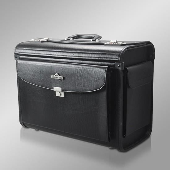Vidaxl Valise 20 Litres VidaXL Valise De Pilote Noir Valise Bagage Cabine à Roulettes Sac à Roulette