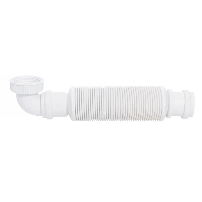 Siphon de lavabo souple à membrane - WIRQUIN - Senzo - Diamètre de sortie 32 mm - Siphon ultra-plat