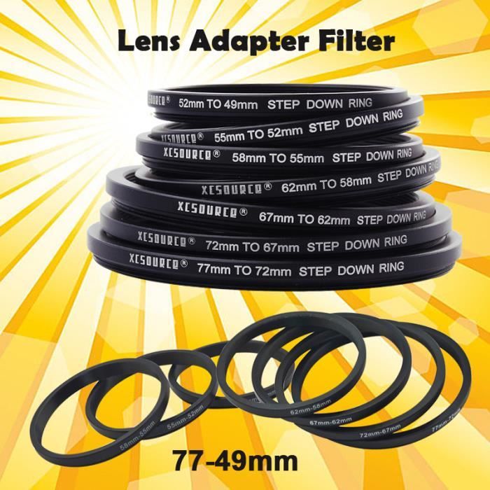 Vhbw Bague D'adaptation De Filtre Step-Down De 55 Mm Vers 43 Mm Pour