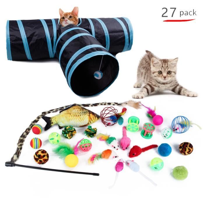 Comparer les prix de Jouets Chat, YOLISTAR pour Chat Animaux Domestiques Toys pour Chat Chaton Minou, 27 pièces