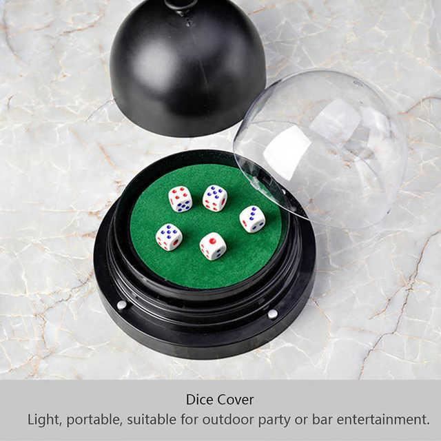 JEU DE DES,Gobelet à dés en plastique Transparent, pratique et