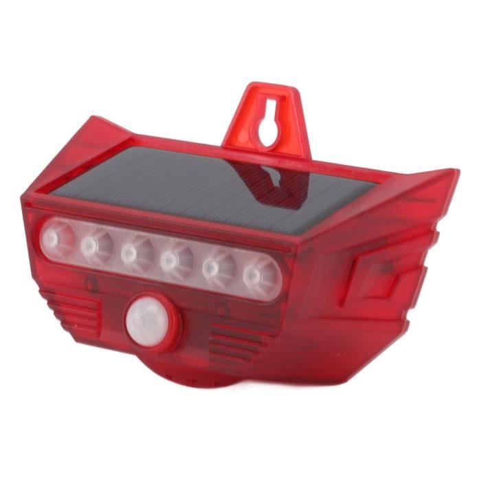 Fausse Alarme Voiture Solaire - LED Clignotante Rouge Anti-vol | Simule Système De Sécurité