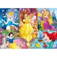 Puzzle Disney Princesses 104 pièces avec effets brillants - Clementoni-1