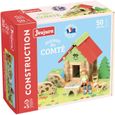 Jeu de construction en bois - JEUJURA - La Maison du Comte - 50 pièces - Rouge - Multicolore - Mixte-1