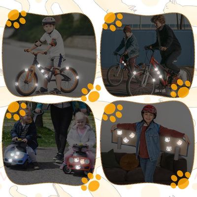 Hitefu Lot De 84 Réflecteurs Colorés Pour Rayons De Vélo - Bande D