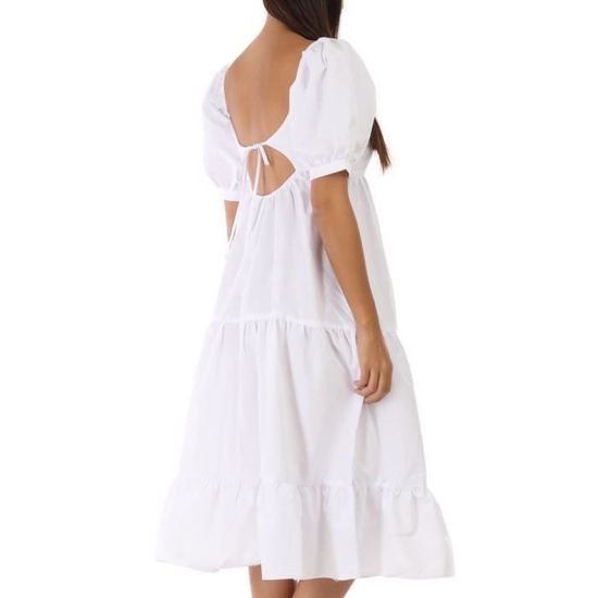 Robe blanche babydoll sale