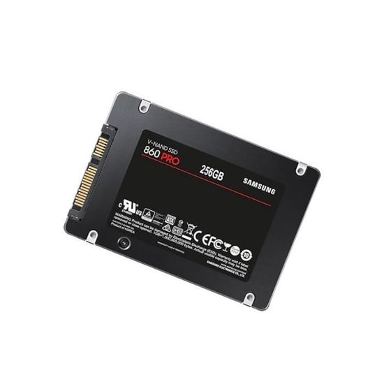 SSD 256Go 2.5 Samsung 860 PRO 256GB MZ 76P256 MZ7KH256HAHQ SATA III 6 Gbps Cdiscount Informatique