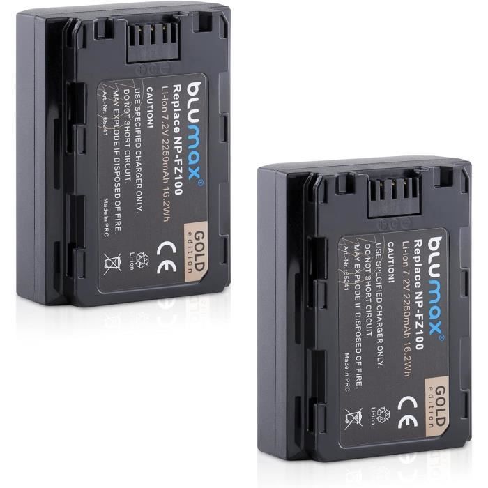 NP-FW50 Lot de 2 Batteries de Rechange Rechargeables et Chargeur NP-FW50 Lot de 2 Batteries de Rechange Rechargeables et Chargeur