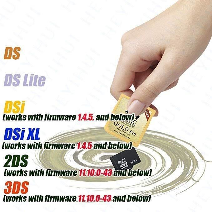 Carte SDHC Pour Jeux NDS Avec +700 Jeux Inclus - Carte Flash Compatible DS, NDSL, NDSI, 3DS, 2DS