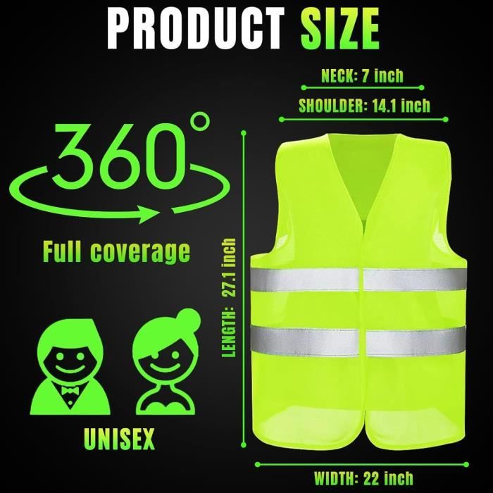Hama Gilet Di Sicurezza Rifrangente Per Bambini - Giallo Fluo, Alta Visibilità