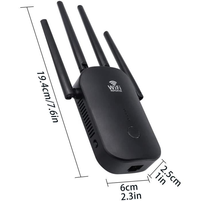 Extension WiFi 2,4 GHz et 5 GHz 1200 Mbps Dual Band WiFi Range Extender WiFi  Répéteur WiFi Extender Amplificateur de Signal pou A42 - Cdiscount  Informatique