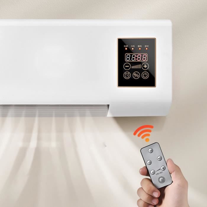 Cikonielf Mini climatiseur mural Climatiseurs Portables avec Télécommande, Climatiseur  Mural pour Chambre Cuisine outillage fixe - Cdiscount Bricolage