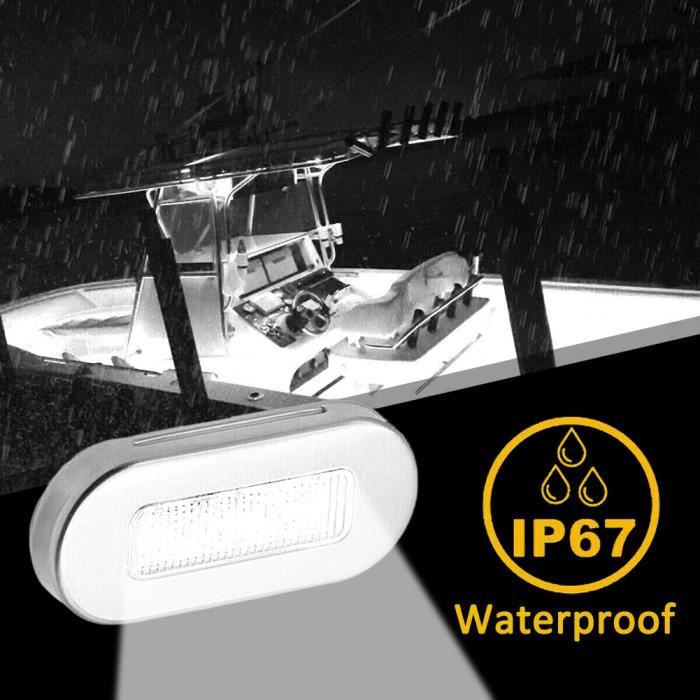 HNOOSTER Lampe de Travail - 4Pcs Bateau de Qualité Marine 12V